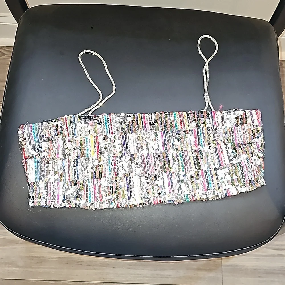 Nasty Gal Sequined Checkerboard Camisole (6) - Picture 5 of 6